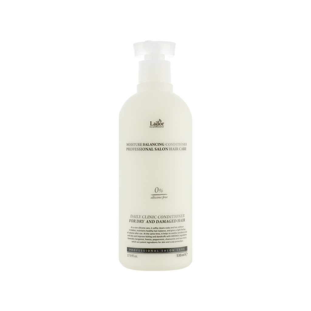 Кондиціонер для волосся La'dor Moisture Balancing Conditioner Безсиліконовий зволожувальний 530 мл (8809500810612) - зображення 1