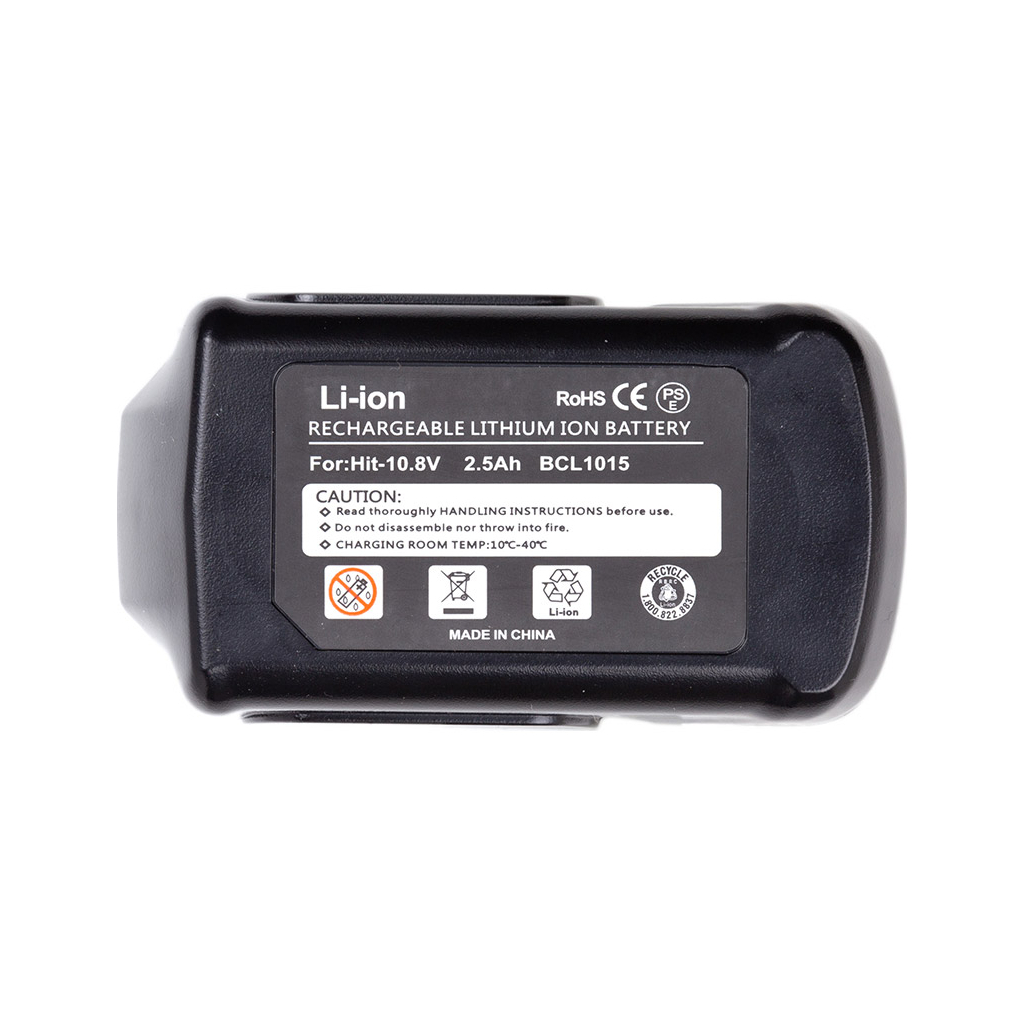 Акумулятор до електроінструменту PowerPlant для HITACHI 12V 2.5Ah Li-ion (BCL1015S) (TB921003) - зображення 2