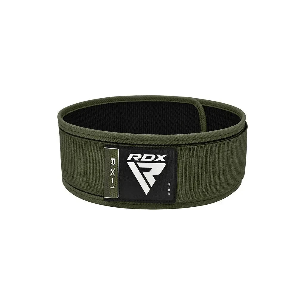 Атлетичний пояс RDX RX1 Weight Lifting Belt Army Green XL (WBS-RX1AG-XL) - зображення 1