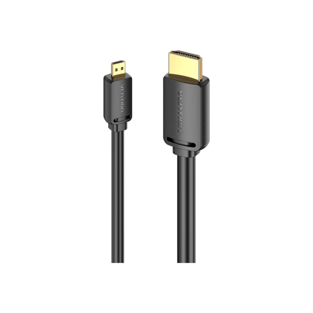 Кабель мультимедійний HDMI to Micro HDMI 1.5m V2.0 4K 60Hz 18Gbps HDR Dolby Vention (AGIBG) - изображение 2