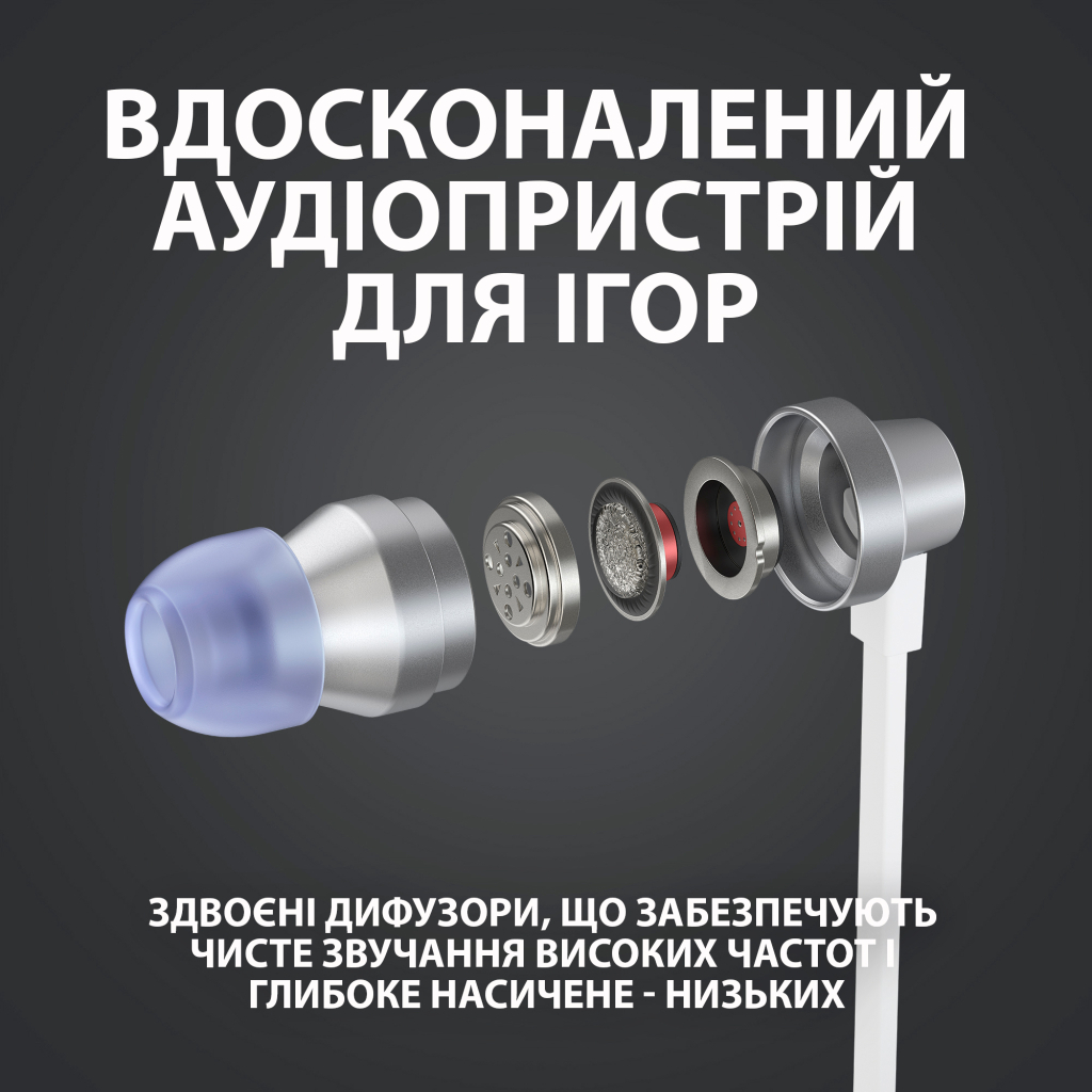 Навушники Logitech G333 White (981-000930) - зображення 4