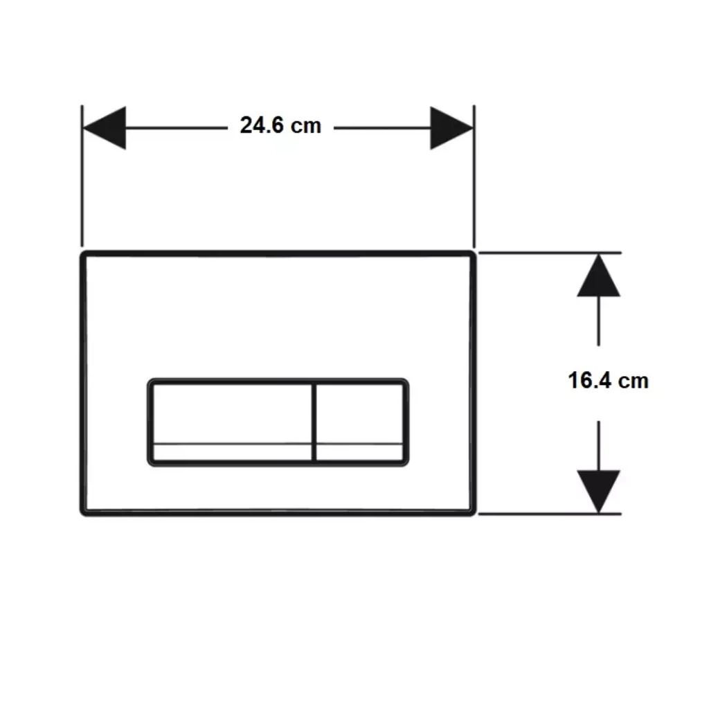 Панель змиву Geberit Delta50 Black matt (115.119.14.1) - изображение 3