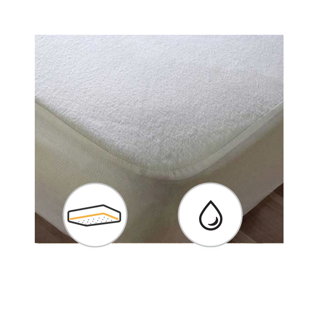 Наматрацник MirSon Terry Waterproof 218 водонепроникний гумка по периметру 150x200 см (2200000378002) - зображення 3