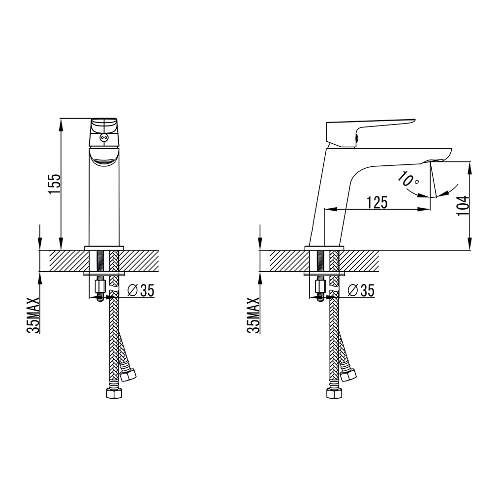 Змішувач Corso LUGANO CH-2A147C (9620000) - изображение 5