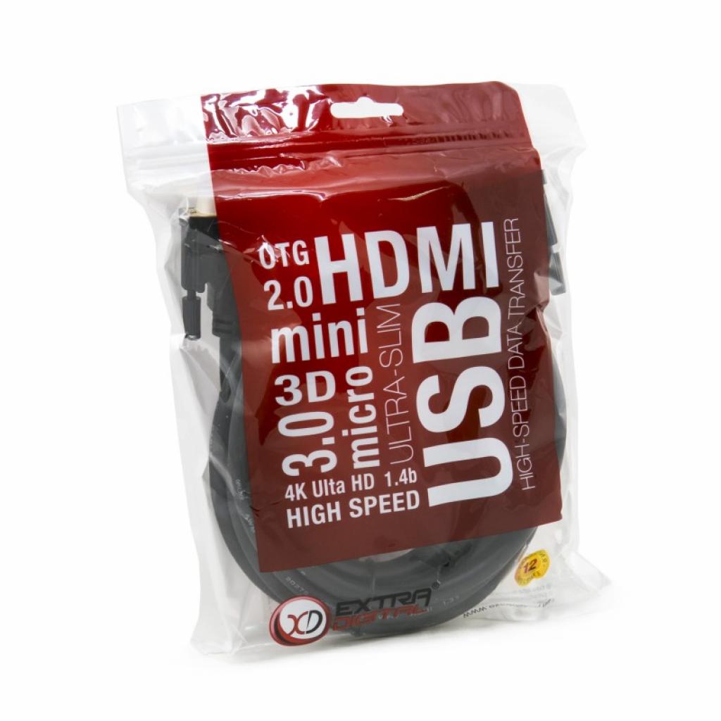 Кабель мультимедійний DVI to DVI 18pin, 3.0m Extradigital (KBD1638) - зображення 4