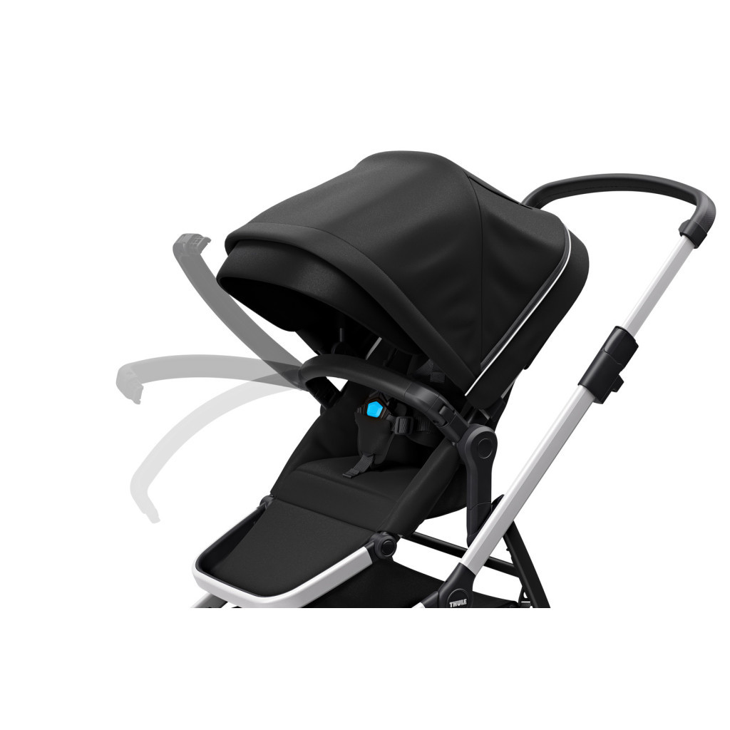Коляска Thule 2 в 1 Sleek + Bassinet Midnight Black (TH11000007) - зображення 11