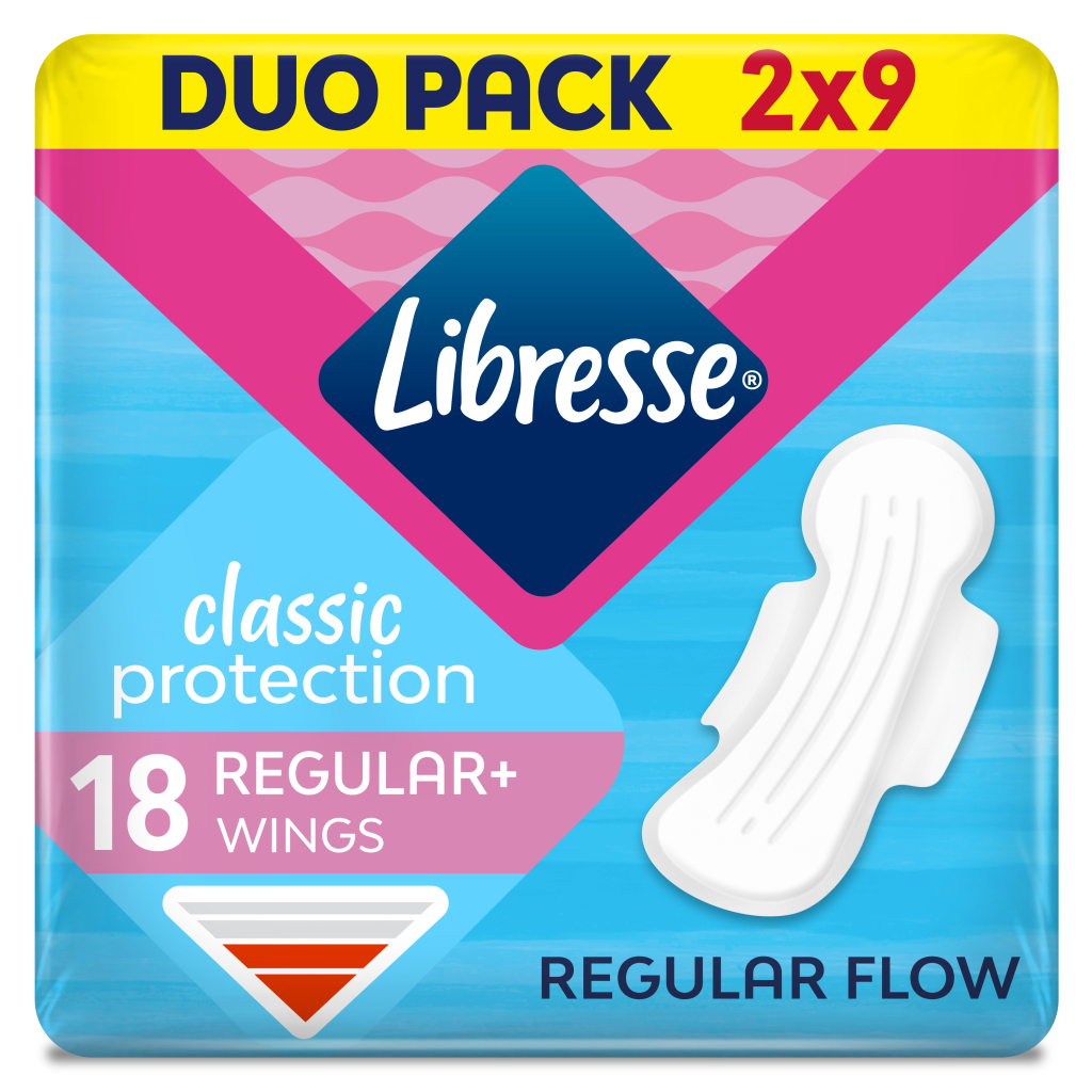 Гігієнічні прокладки Libresse Classic Protection Regular 18 шт. (7322541233604) - зображення 1