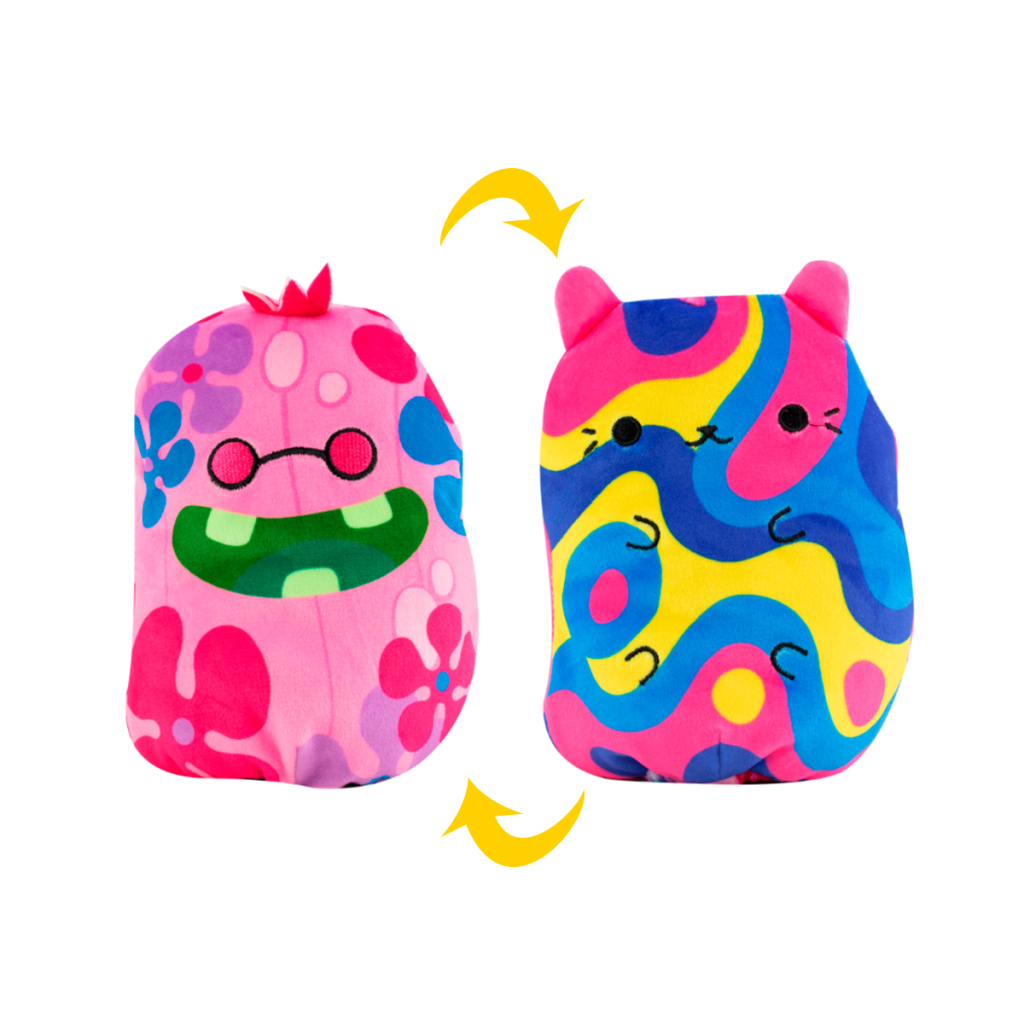 М'яка іграшка Cats vs Pickles 2 в 1 – Котик та огірок Пінкі (CVP2200-5) - зображення 4