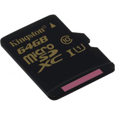 Карта пам'яті Kingston 64GB microSD Class10 UHS-I U1 (SDCA10/64GBSP) - зображення 2