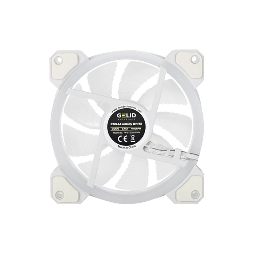 Кулер до корпусу Gelid Solutions Stella ARGB White 120mm (FN-STELLA-03-W) - зображення 4