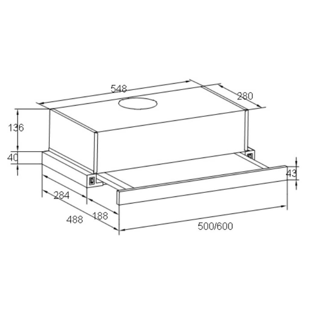 Витяжка кухонна Liberty Slide 265 B - изображение 2