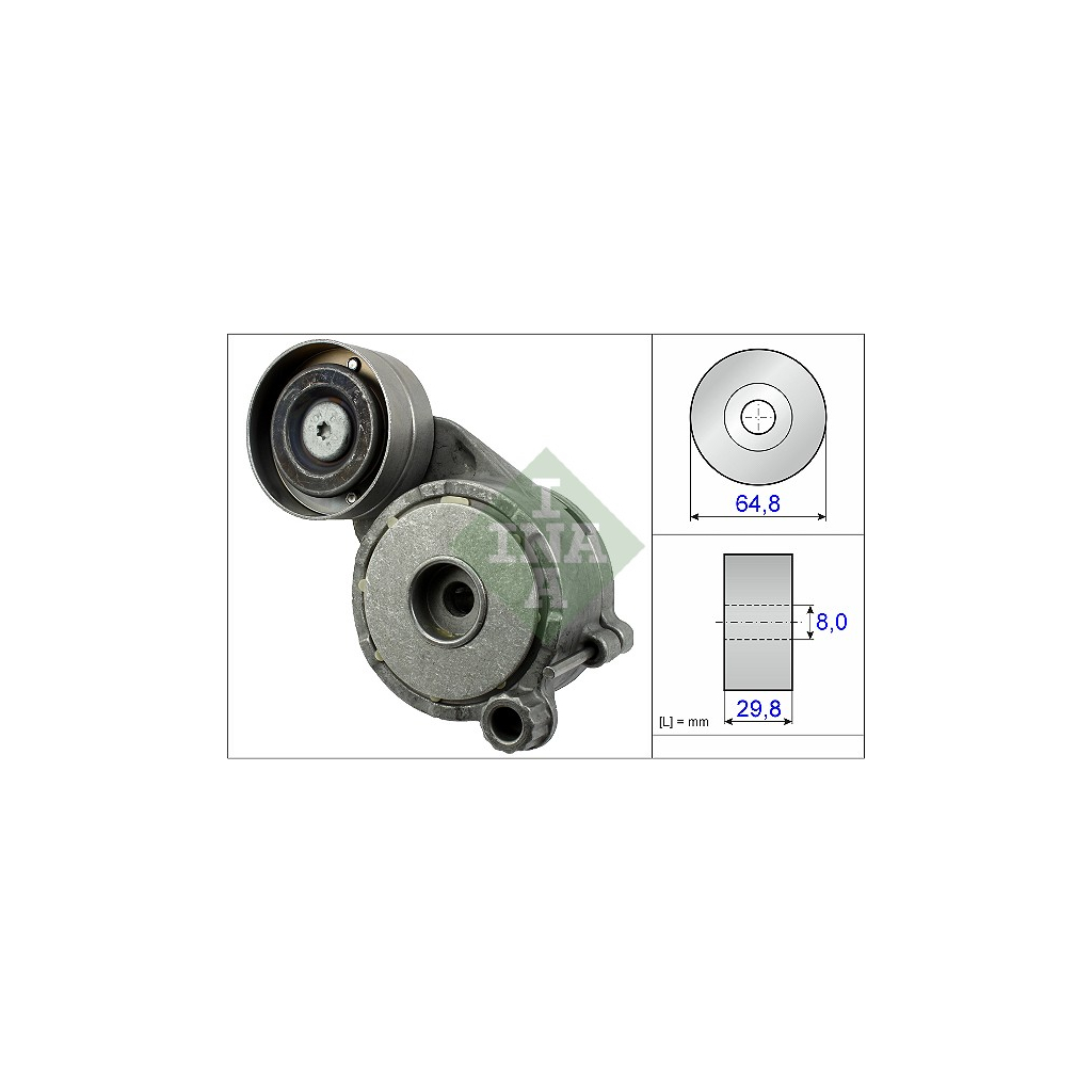Натягувач ременя з роликом INA 534 0506 10 - зображення 1