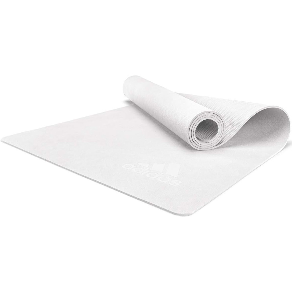 Килимок для йоги Adidas Premium Yoga Mat Уні 176 х 61 х 0,5 см Білий (ADYG-10300WH) - зображення 1