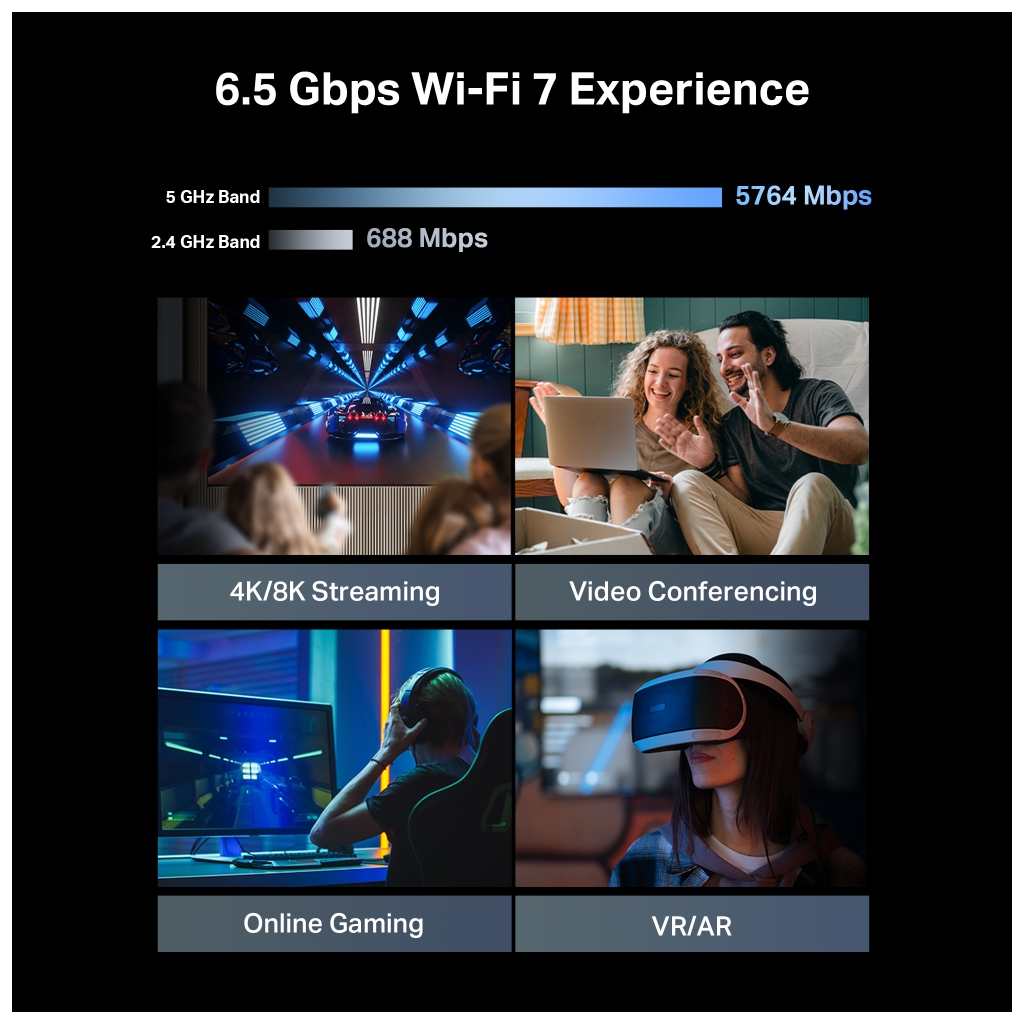 Маршрутизатор TP-Link Archer BE400 (ARCHER-BE400) - зображення 6