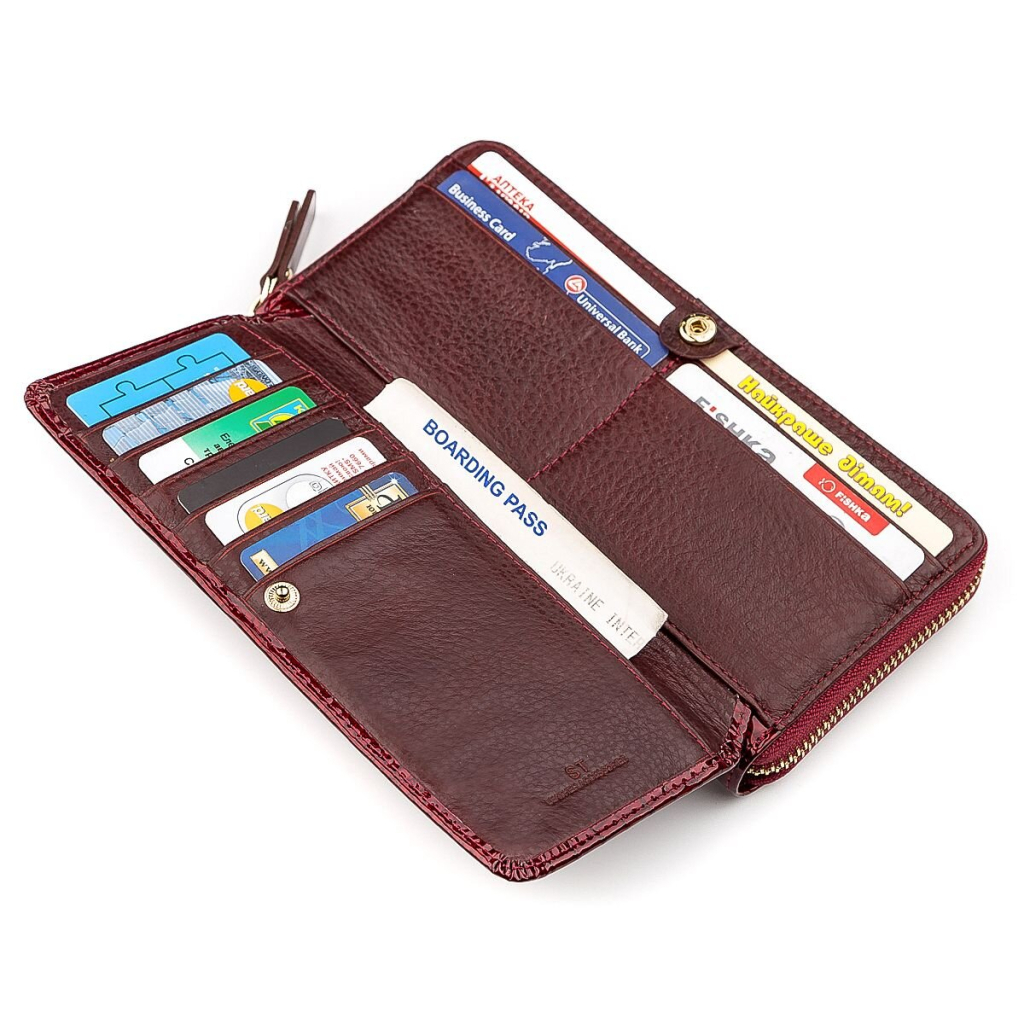 Гаманець ST Leather Бордовий (18434) - зображення 5