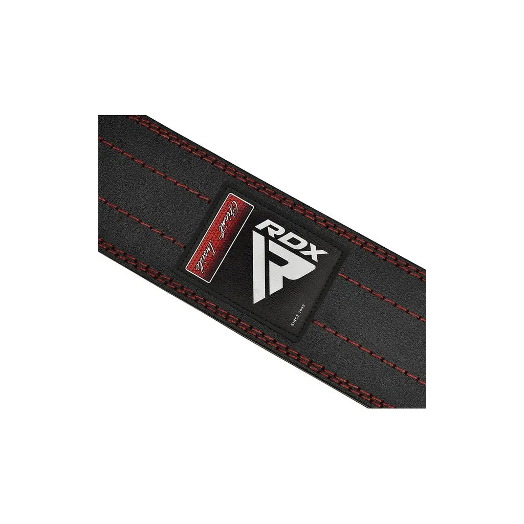 Атлетичний пояс RDX для пауерліфтингу RD1 шкіряний Red M (WPB-RD1R-M) - зображення 4