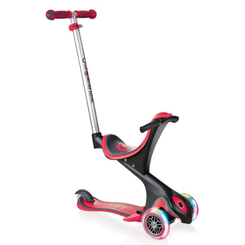 Самокат Globber Go up comfort lights 5 в 1 червоний з підсвічуванням (459-102-2) - зображення 1