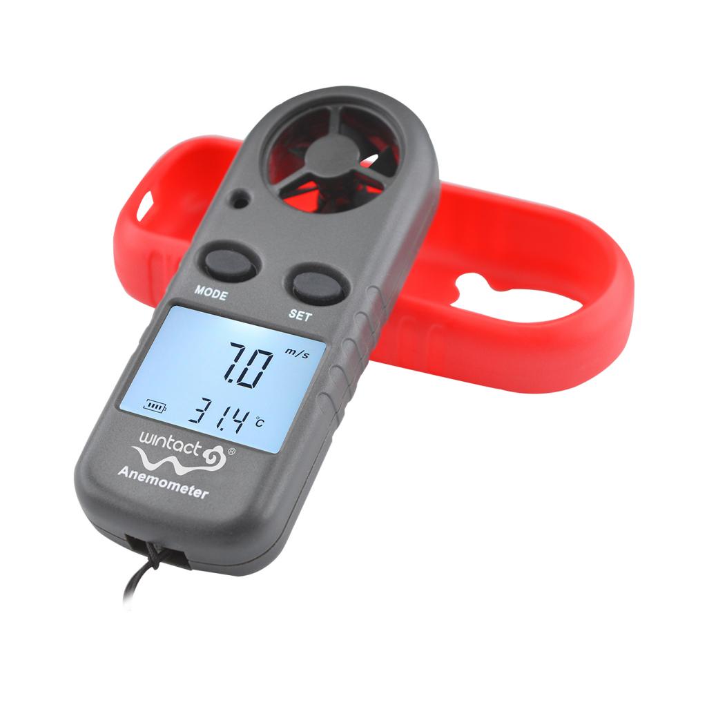 Анемометр Wintact цифровий 0,1-30м/с, -10-45°C (WT816) - изображение 5