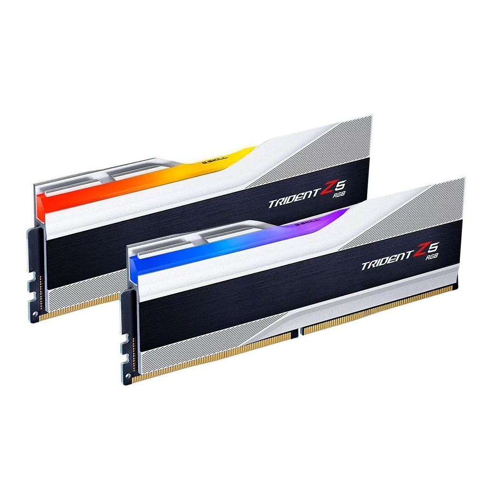 Модуль пам'яті для комп'ютера DDR5 32GB (2x16GB) 6800 Trident Z5 RGB Silver G.Skill (F5-6800J3445G16GX2-TZ5RS) - зображення 2