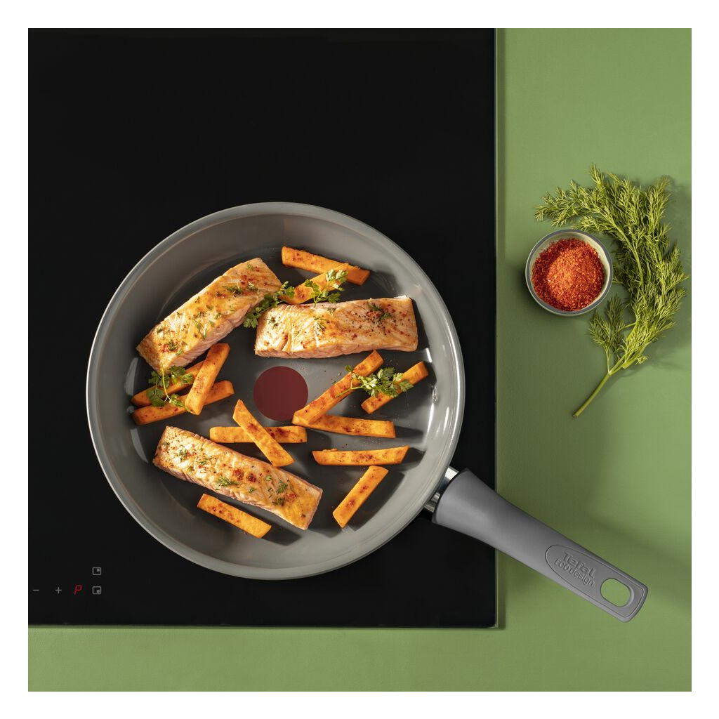 Сотейник Tefal Renewal, 24см, алюміній, бакеліт, скло, сірий (C4263243) - зображення 6