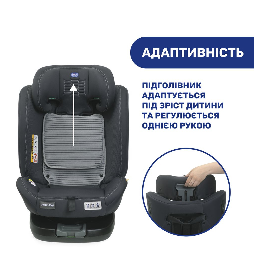 Автокрісло Chicco Unico Evo Air i-Size Сіре (87031.21) - зображення 3