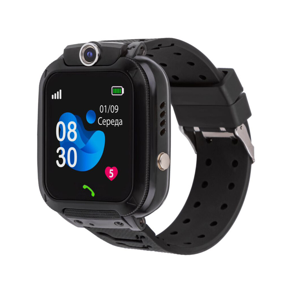 Смарт-годинник Amigo GO007 FLEXI GPS Black (871496) - зображення 1