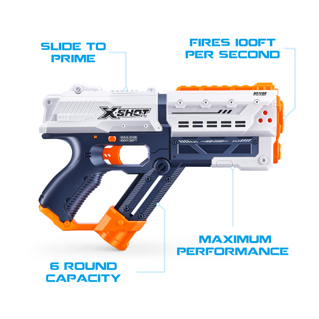 Іграшкова зброя Zuru X-Shot Швидкострільний бластер EXCEL NEW CHAOS Meteor (12 кульок) (36282R) - зображення 7