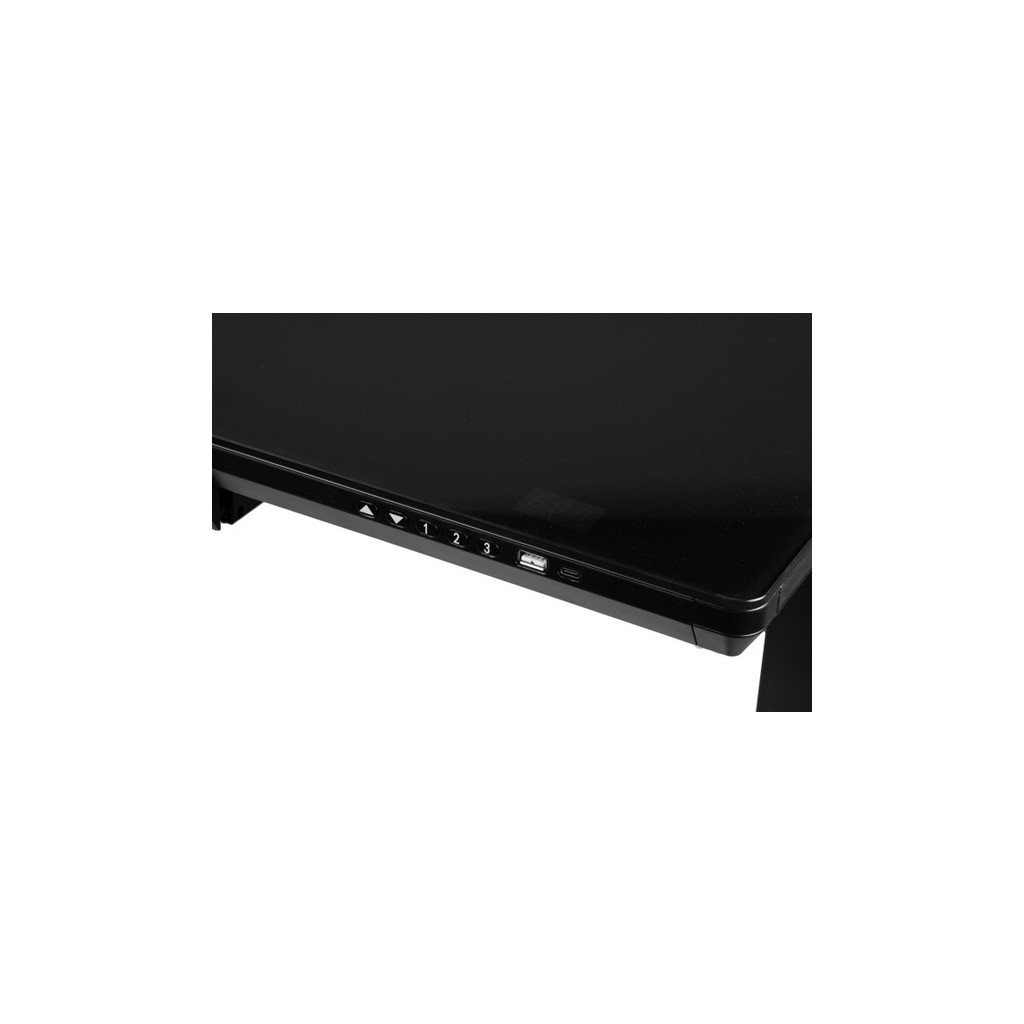 Комп'ютерний стіл Barsky StandUp black glass 1200*600 (BST-11new) - зображення 3