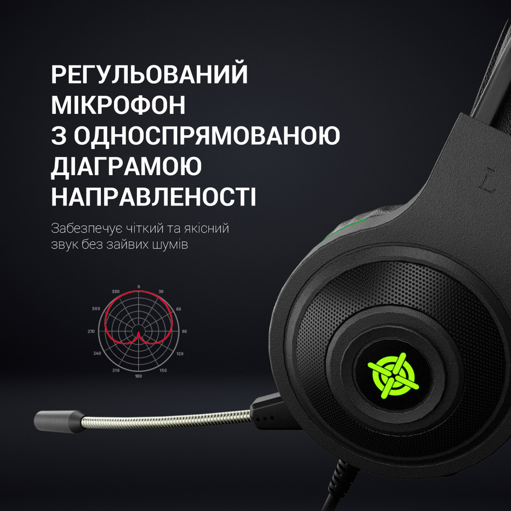 Навушники GamePro Racer HS610G Black-Green (HS610G) - зображення 8