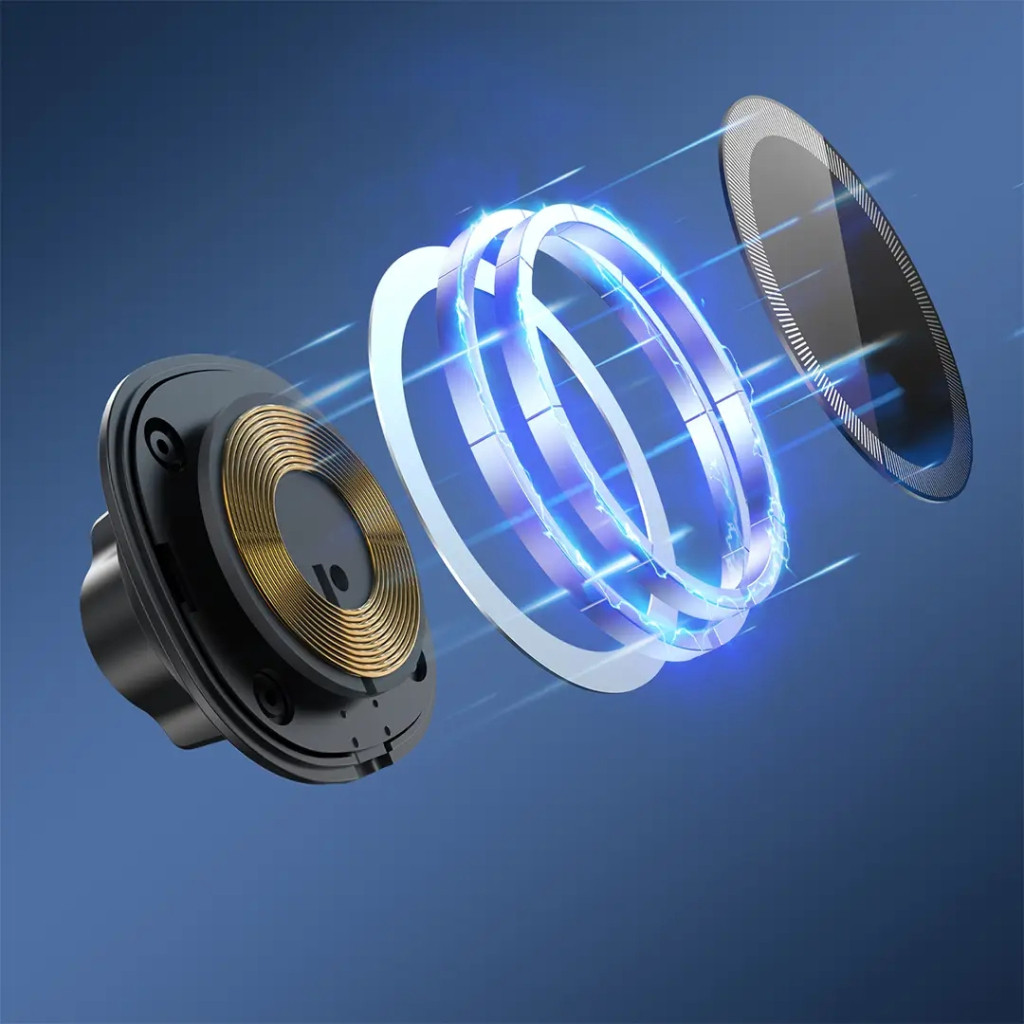 Універсальний автотримач Grand-X MT-15W MagSafe з зарядкою 15W (кріплення на дефлектор) (MT-15W) - изображение 9