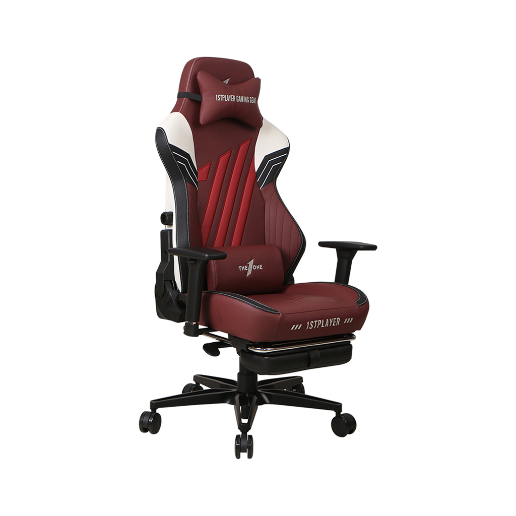 Крісло ігрове 1stPlayer Duke Black-White-Red (Duke BlackWhiteRed) - зображення 3