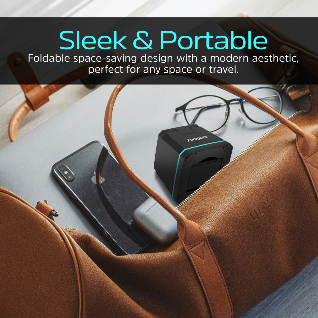 Зарядний пристрій Energizer 15W 3-in-1 magnetic wireless black (WCP307) - зображення 9
