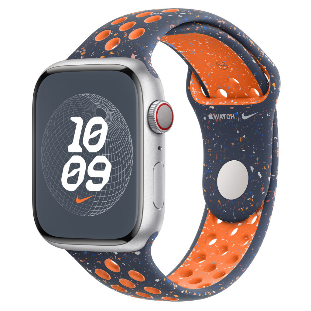 Ремінець до смарт-годинника Apple 45mm Blue Flame Nike Sport Band - M/L (MUV93ZM/A) - зображення 4