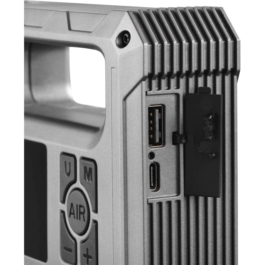 Пуско зарядний пристрій 2E Pitman з автомобільним компресором та ліхтарем, 10000 mAh/37Wh, 400 А, 1xUSB/2.4 A (2E-CJSPBPL-BK) - зображення 8