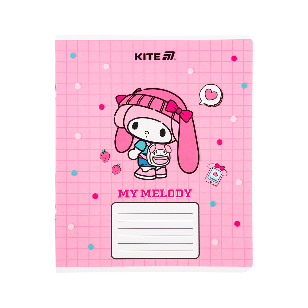 Зошит Kite Kuromi, 12 аркушів, клітинка (HK25-232-4) - зображення 3