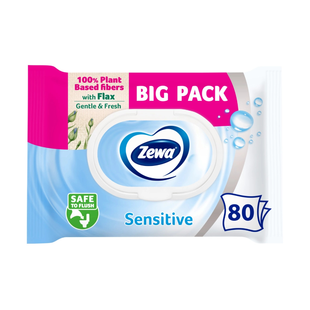 Туалетний папір Zewa Pure без аромату 80 шт. (7322541395050) - зображення 1
