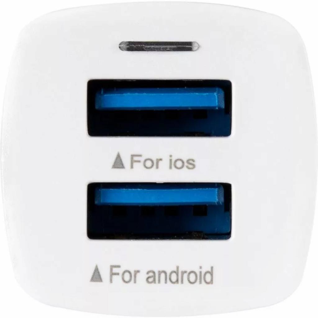 Зарядний пристрій Gelius Pro Apollo GP-CC01 2USB 3.1A + Cable Type-C White (00000071435) - зображення 3