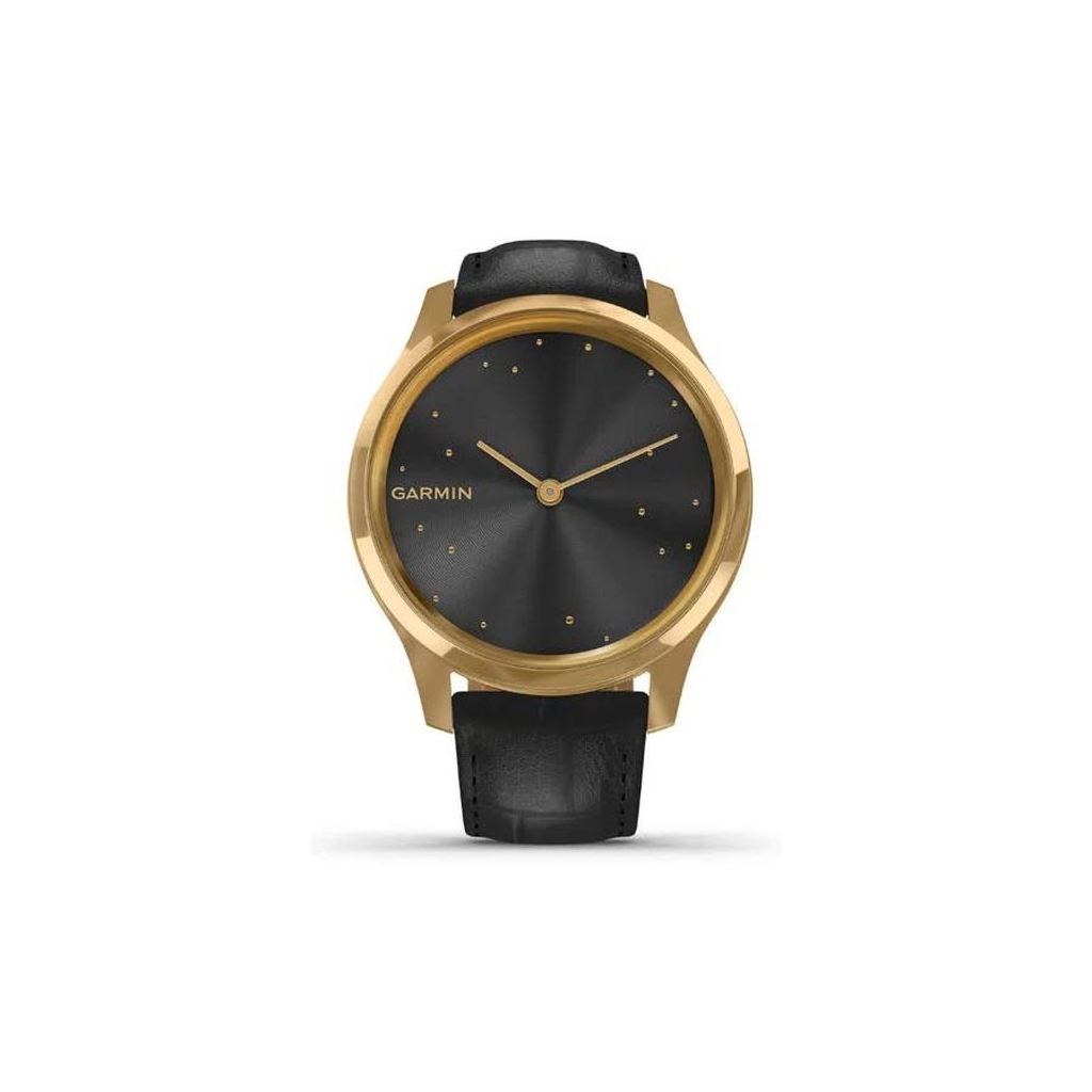 Смарт-годинник Garmin vivomove Luxe, Pure Gold-Black, Leather (010-02241-22) - зображення 2