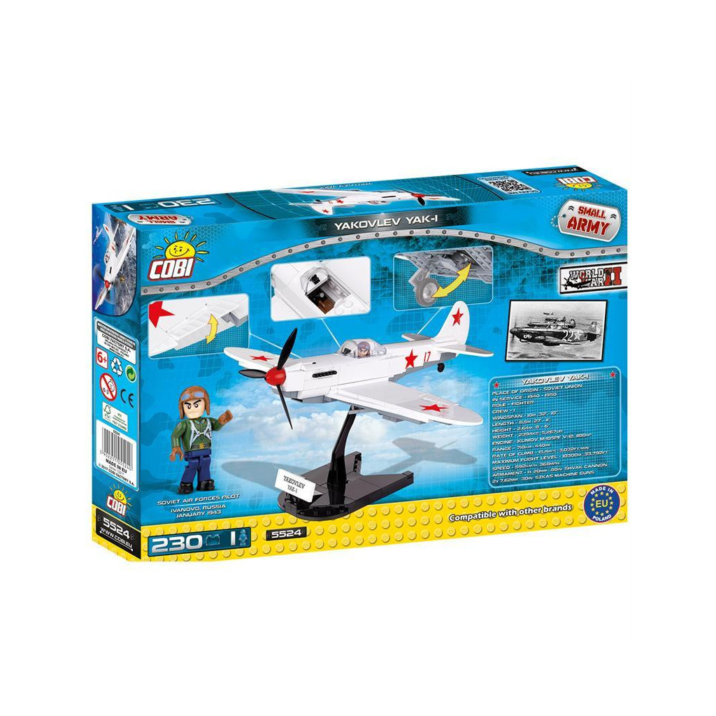Конструктор Cobi SMALL ARMY WWII ЛІТАК ЯК-1М (5902251055240) (397618) - зображення 8
