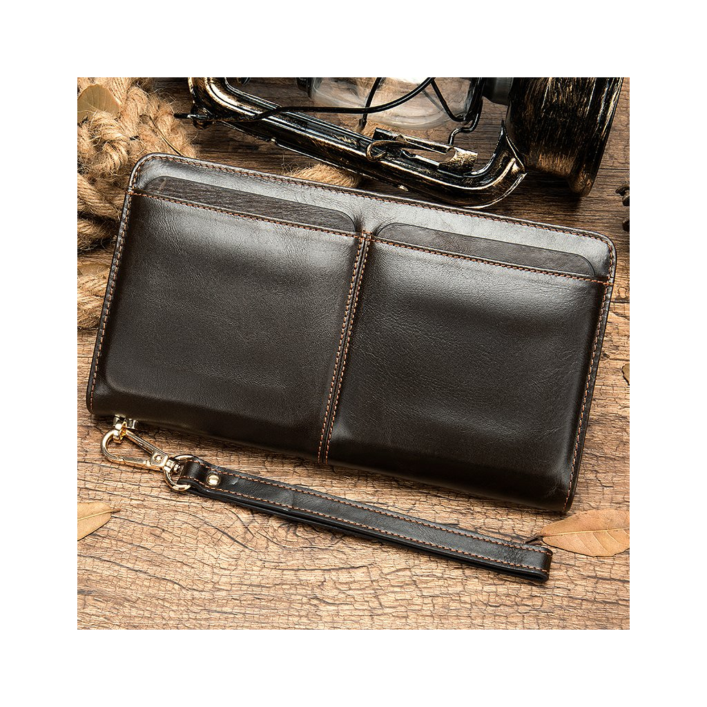 Сумка Vintage З ремінцем на руку Коричнева (14940) - зображення 9