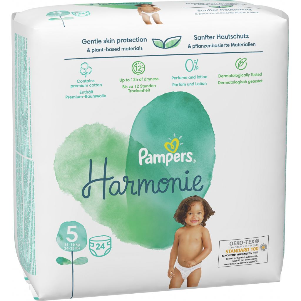 Підгузки Pampers Harmonie Junior Розмір 5 (11-16 кг) 24 шт. (8006540156674) - зображення 3