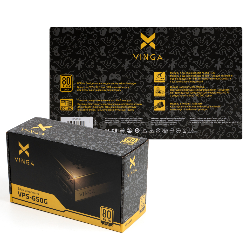 Блок живлення Vinga 650W (VPS-650G) - зображення 11