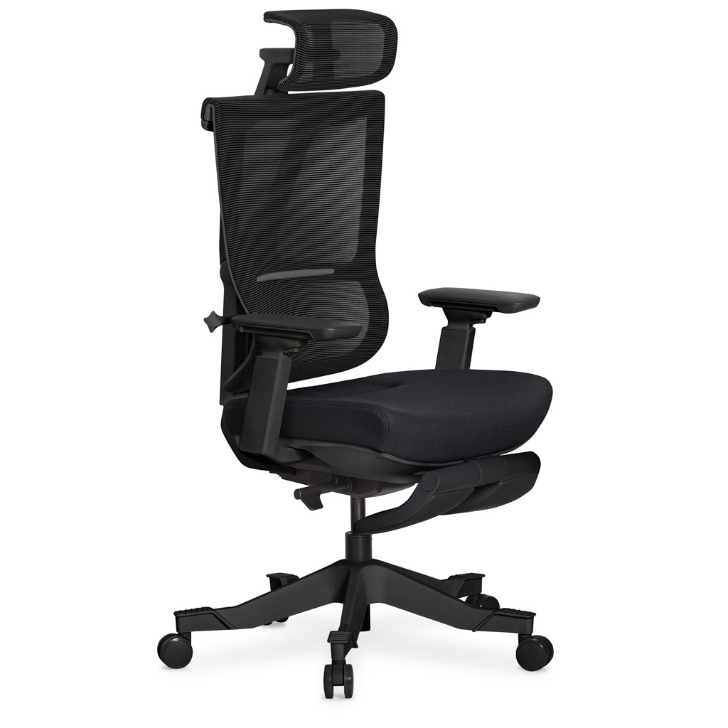 Офісне крісло Mealux S6 Air Fabric Black (HF-S6 F/B) - зображення 1