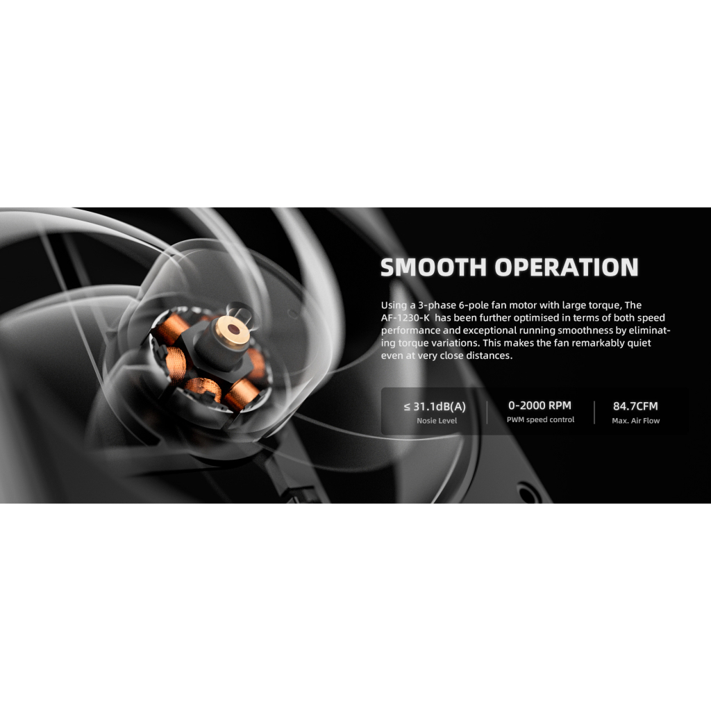 Кулер до корпусу ID-Cooling AF-1230-K - зображення 9