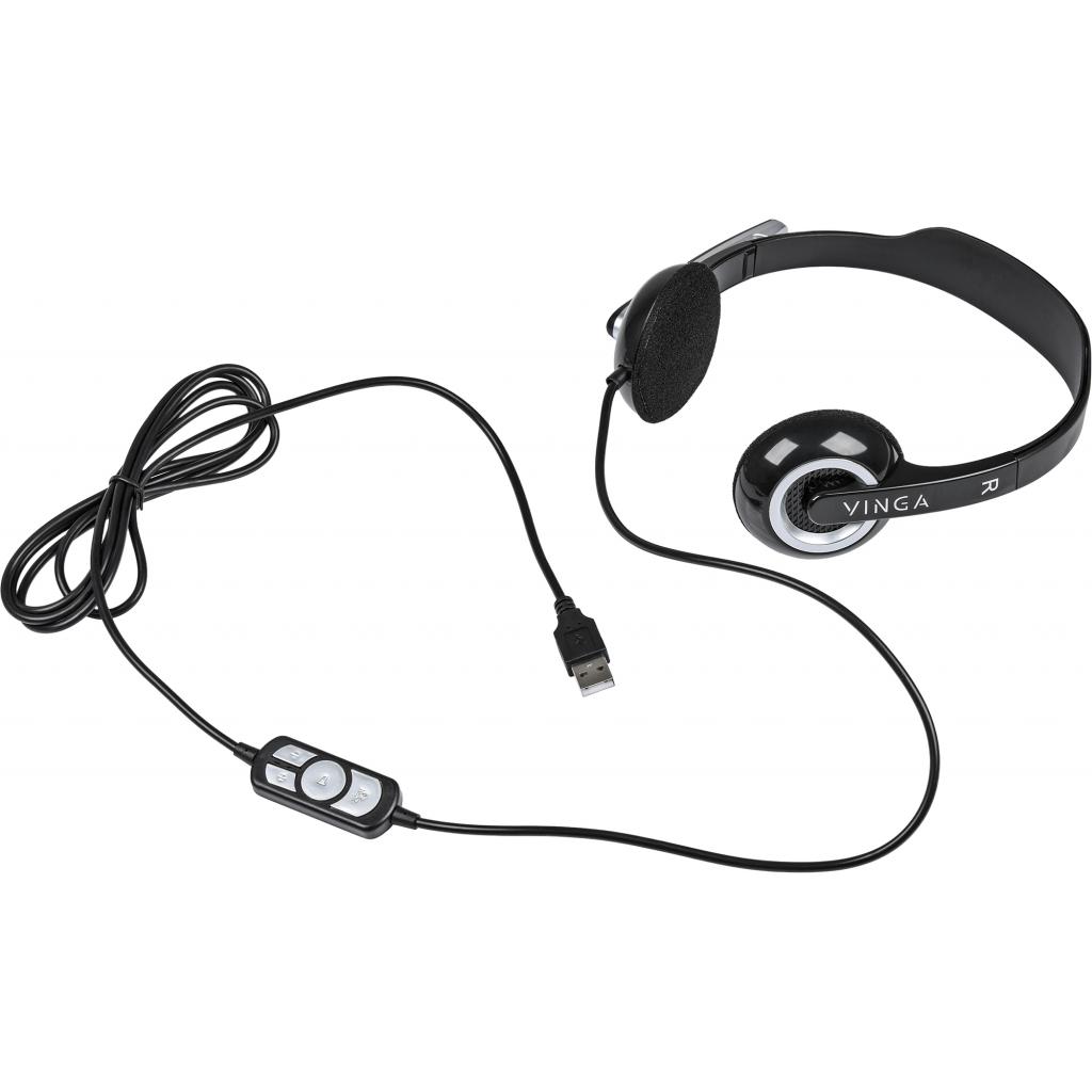 Навушники Vinga HSU60 USB Black (HSU60BK) - зображення 4