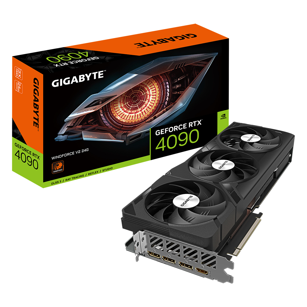 Відеокарта GIGABYTE GeForce RTX4090 24GB WINDFORCE (GV-N4090WF3V2-24GD) - зображення 8