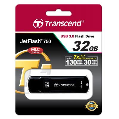 USB флеш накопичувач Transcend 32GB JetFlash 750 USB 3.0 (TS32GJF750K) - зображення 5
