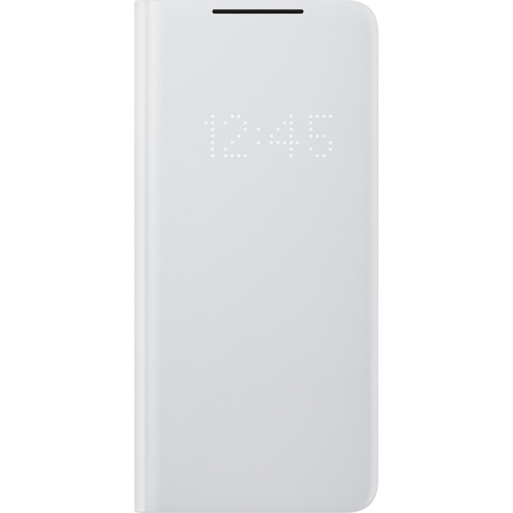 Чохол до мобільного телефона Samsung Smart LED View Cover Galaxy S21 Ultra Light Gray (EF-NG998PJEGRU) - зображення 1