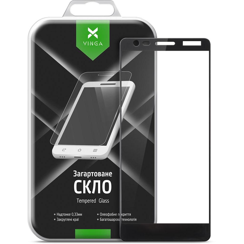 Скло захисне Vinga для Nokia 3.1 Black (VTPGS-N31B) - зображення 2