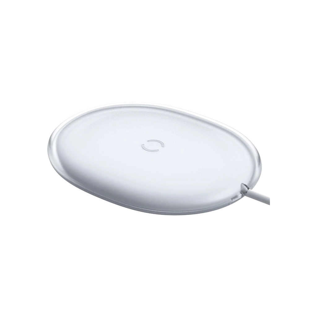 Зарядний пристрій Baseus Jelly wireless charger 15W White (WXGD-02) - зображення 5